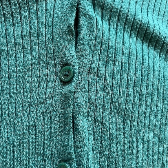 WILD FABLE cardigan sweater long small green button front - Picture 8 of 10